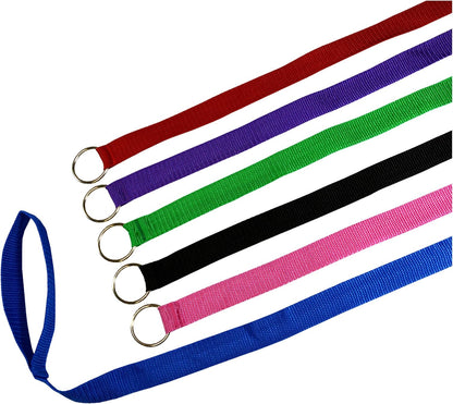 Downtown Pet Supply 6Ft Dog Kennel Slip Lead Leash for Dogs - Veterinarian, Grooming, Daycare & Animal Rescue Supplies - One Size Fits All - 1" Thick - 24 Pack1