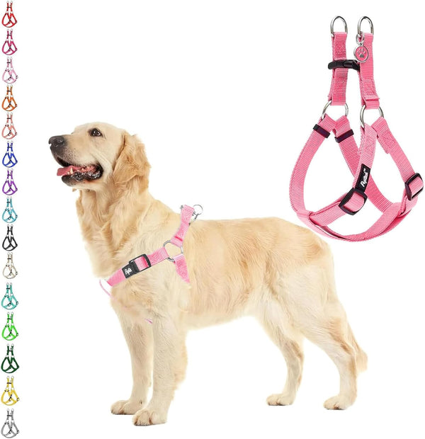PUPTECK No Pull Dog Harness Soft Adjustable Basic Nylon Step in Puppy Vest Outdoor Walking with ID Tag33