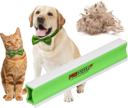 Furdozer Pet Hair Remover & Auto Detailing Tools - Cat & Dog Hair Remover for Carpets, Car Interiors, Couches, Bedding, & Pet Furniture (Green, (2 Pack) - X3 PRO)27