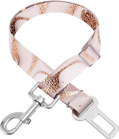 Adjustable Pet Cat and Dog Car Seat Belt，The Lanyard Is Flexible and Adjustable from 20 to 33 Inches (Floral)16