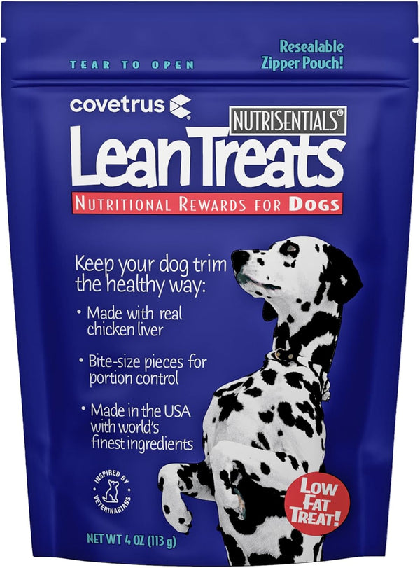 Covetrus Nutrisential Lean Treats for Dogs - Small, Medium & Large Dogs (K9) - Nutritional Low Fat, Bite-Size - Soft Chicken Flavor - Chicken Flavor - 3 Pack - 4Oz2