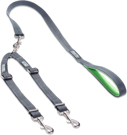 Mighty Paw Double Dog Leash, No Tangle Adjustable Split Lead for Two Dogs | Fits 0-100 Lb, 16-24 in Range, Reflective Stitching, Waterproof, Neoprene Padded Handle11