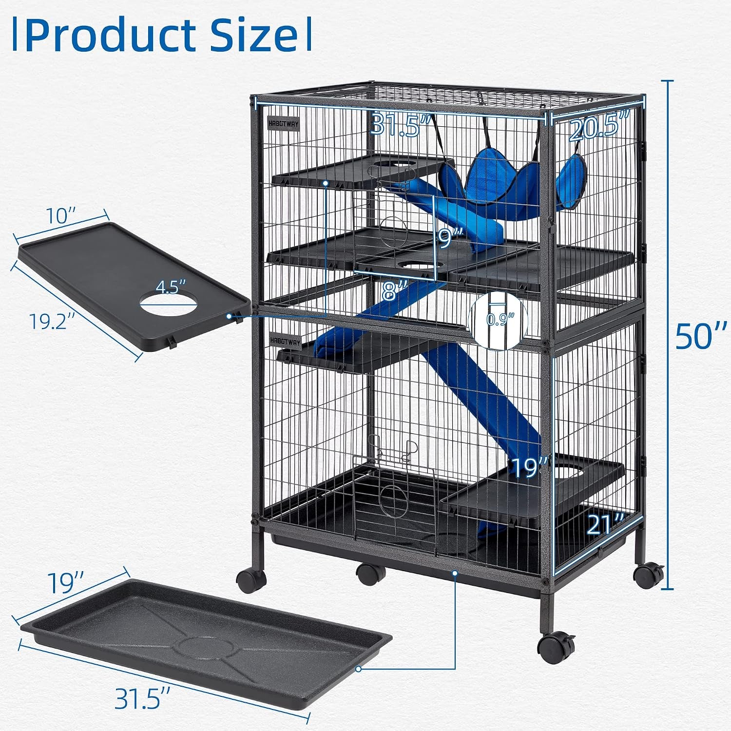 habutway-50h-metal-small-animal-cages-rolling-chinchilla-cage-with-removable-ramps-lagre-cage-for-chinchillas-guinea-pigs-rabbit-ferret-cages-with-hammock-5-tiers-black