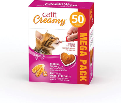 Catit Creamy Lickable Cat Treat – Hydrating and Healthy Treat for Cats of All Ages - Assortment, 72-Pack18