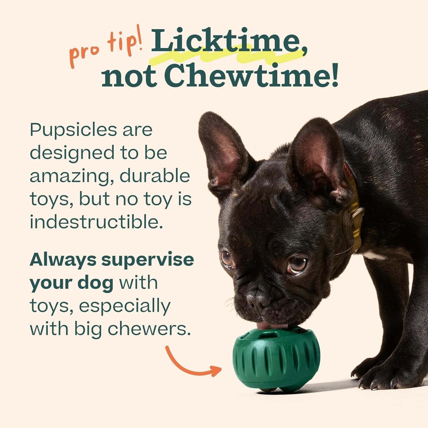 woof-pupsicle-interactive-dog-ball-toy-for-dogs-25-75-lbs-green-long-lasting-enrichment-toy-for-medium-large-dogs-easy-fill-design-low-mess-play-made-of-natural-rubber-easy-to-clean
