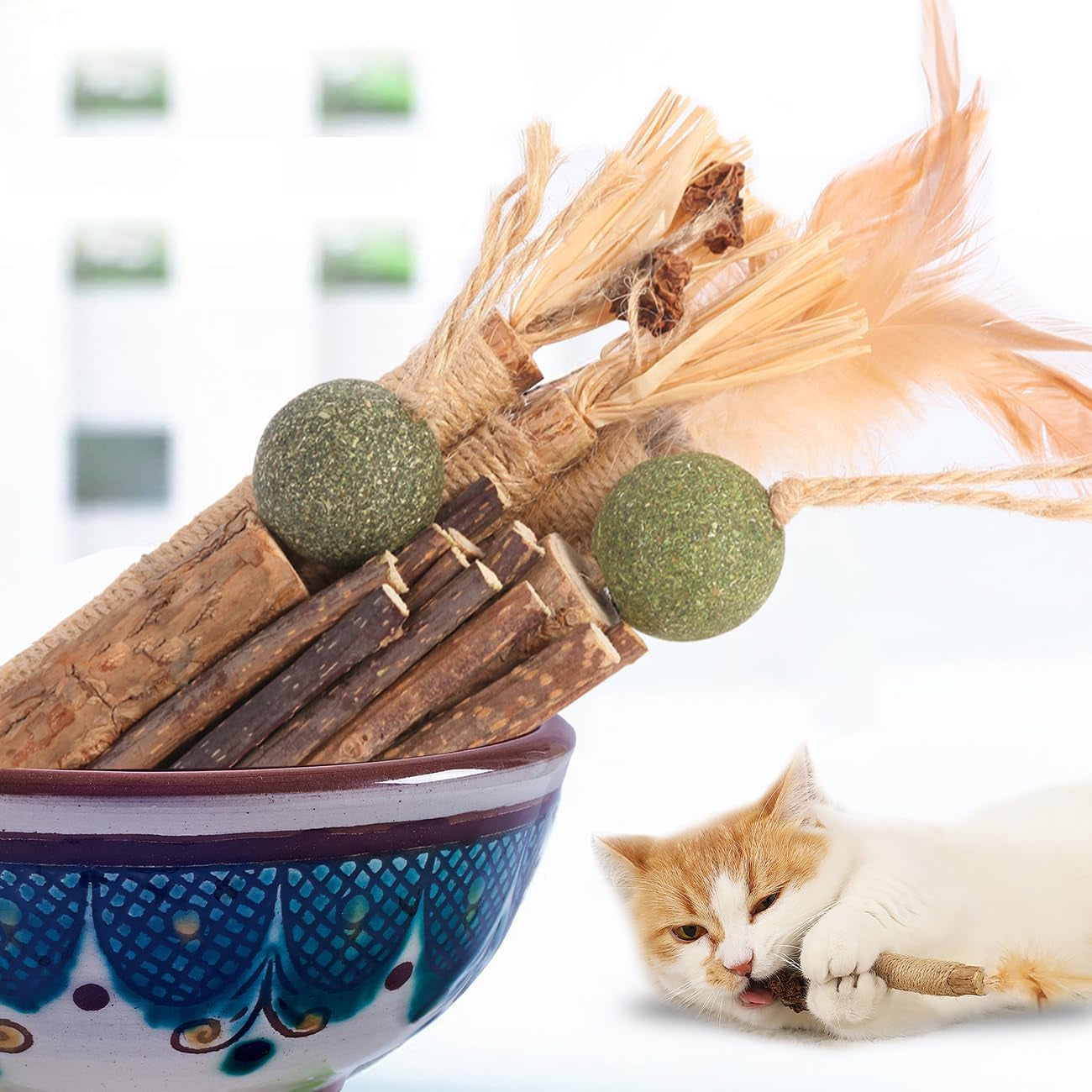 kyouki-cat-toys-cat-chew-toys-silvervine-sticks-catnip-rope-toys-for-cats-teeth-cleaning-kitten-dental-care-kitty-for-indoor-cats-increase-appetite-enhances-oral-dental-health-21-pack