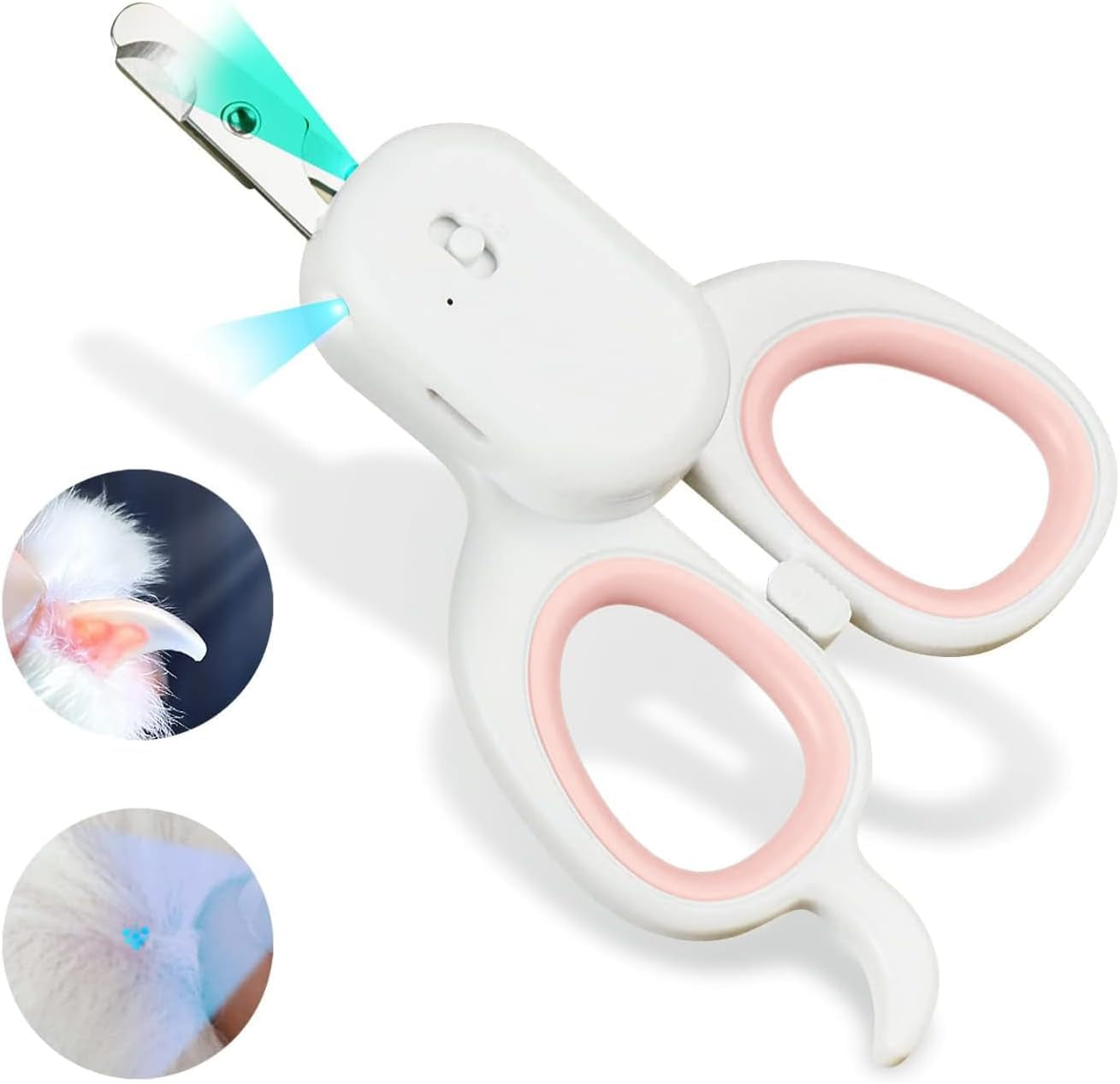 pakeway-pet-nail-clipper-with-led-u-v-light-cat-claw-trimmer-with-ultra-bright-led-light-for-nail-bloodline-to-avoid-over-cutting-sharp-angled-blade-grooming-tool-for-dog-cat-rabbit-small-animals