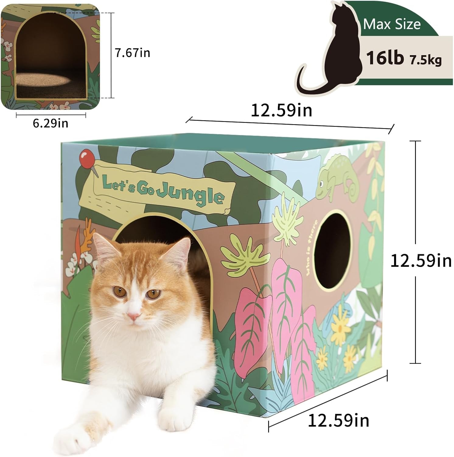chichipaws-cardboard-cat-scratcher-house-with-2-scratch-boards-peekaboo-cave-hideaway-playhouse-for-indoor-pets-corrugated-scratching-cube-for-kittens-rest-box-bed-with-catnip-durable-fun