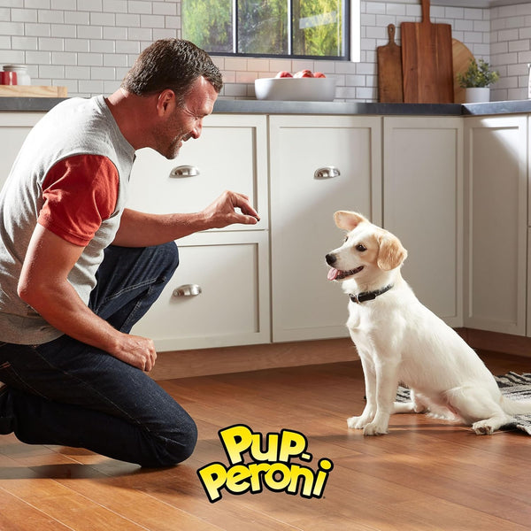 Pup-Peroni Dog Training Treats Made with Real Beef, 8 Bags (5.6 Oz. Each) | Slow Cooked 2.5+ Hours for a Tender Texture & Rich, Meaty Taste. 24% Protein. No Fillers. No Red 40.5