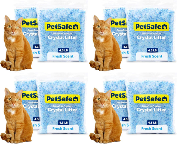 Petsafe Scoopfree Premium Crystal Litter, Fresh Scent, 4.3 Lb Bag, 2 Pack18