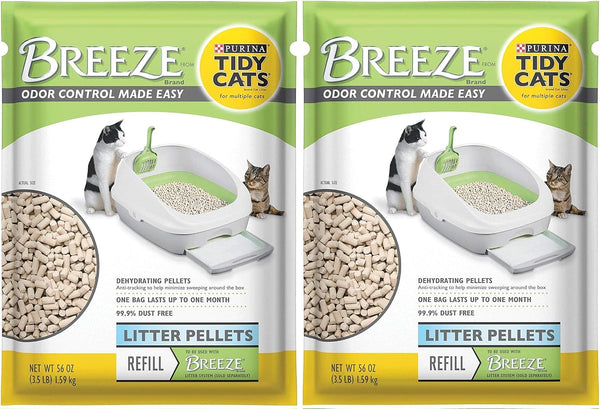 Purina Litter Tidy Cat Breeze Pellets, 3.5 Lb, 2 Packs, Limited Edition1