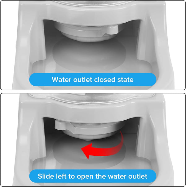 Kenond 9.5L Dog Feeder and Water Bowl Set for Dog, Automatic Food Dispenser | Wide Mouth, Easy to Clean/ Gravity Filled/ Large Capacity/ Multi Pet Home7