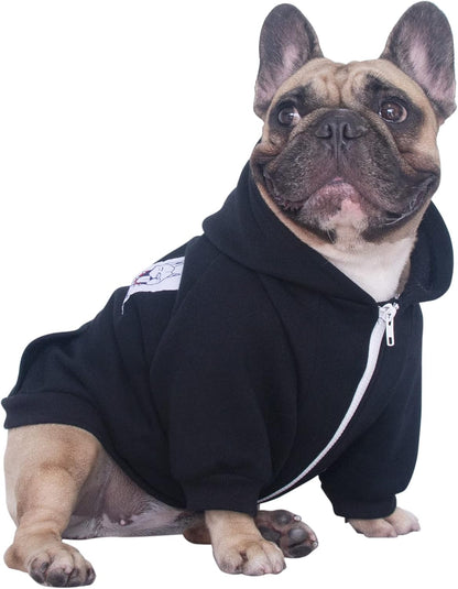 Ichoue French Bulldog Frenchie Clothes Hoodies for Dogs Pug English Boston Terrier Bully Pitbull Corgi Sweatshirt Sweater Clothing - Khaki/Xlarge13