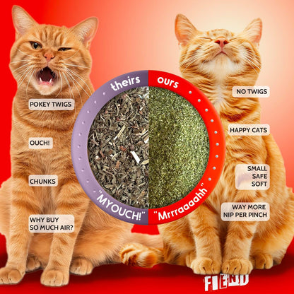 Catnip + Silvervine Safety-Cut Fine Cat Nip + Silver Vine 1.5 Cup (1.8 Oz) | VEGAN Ultra Potent Bulk Rescue Pack - North American - Go Ahead, Create a Monster! Human Food Grade FIEND2