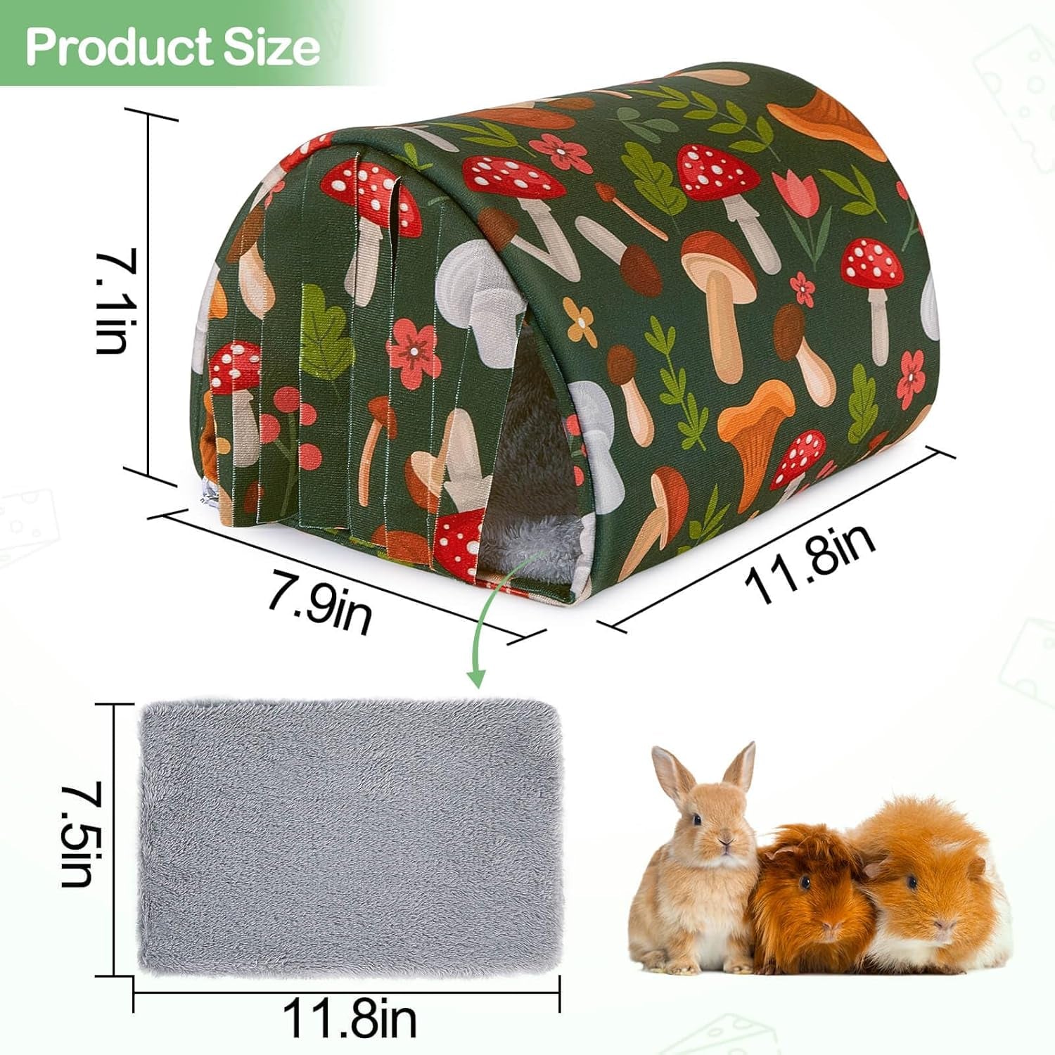 unicorn-catcher-washable-guinea-pig-tunnel-with-curtains-for-small-animals-cozy-small-pet-hideout-featuring-curtains-for-privacy-ideal-for-hamsters-chinchillas-and-bunnies-to-rest-and-play