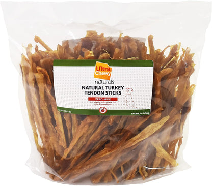 Ultra Chewy Turkey Tendon Rings for Dogs, 6 Pack | Premium All-Natural Tendons, Hypoallergenic Treats, Easy to Digest, Alternative to Rawhide10