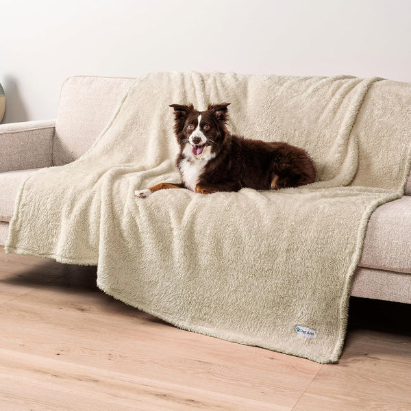 Petami Fluffy Waterproof Dog Blanket for Couch and Bed, Reversible Sherpa Pet Throw, Pee Proof Furniture Protector Sofa Cover, Washable Cat Blanket for Medium Large Dogs and Cats (Taupe Camel, 60X80)32