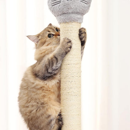 10" Cat Scratching Replacement Posts Sisal Spare Scratcher Refill Post for Cats Cube Tower Kittens Scratch Pole Perch Interactive Toys Furniture Accessories Tree 2 Pack Include M8 Screws White4