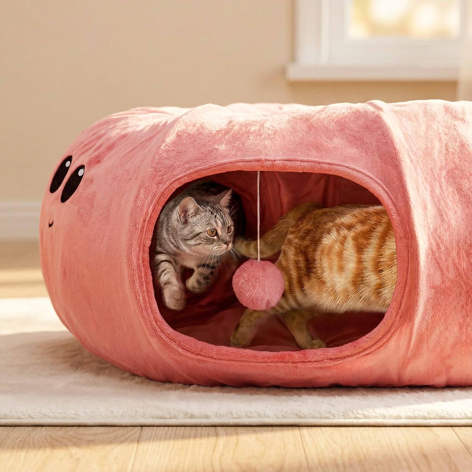 cat-tunnel-bed-with-20-cat-toys-collapsible-play-tunnel-for-indoor-cats-kitten-toys-for-indoor-kittens-octopus-shaped