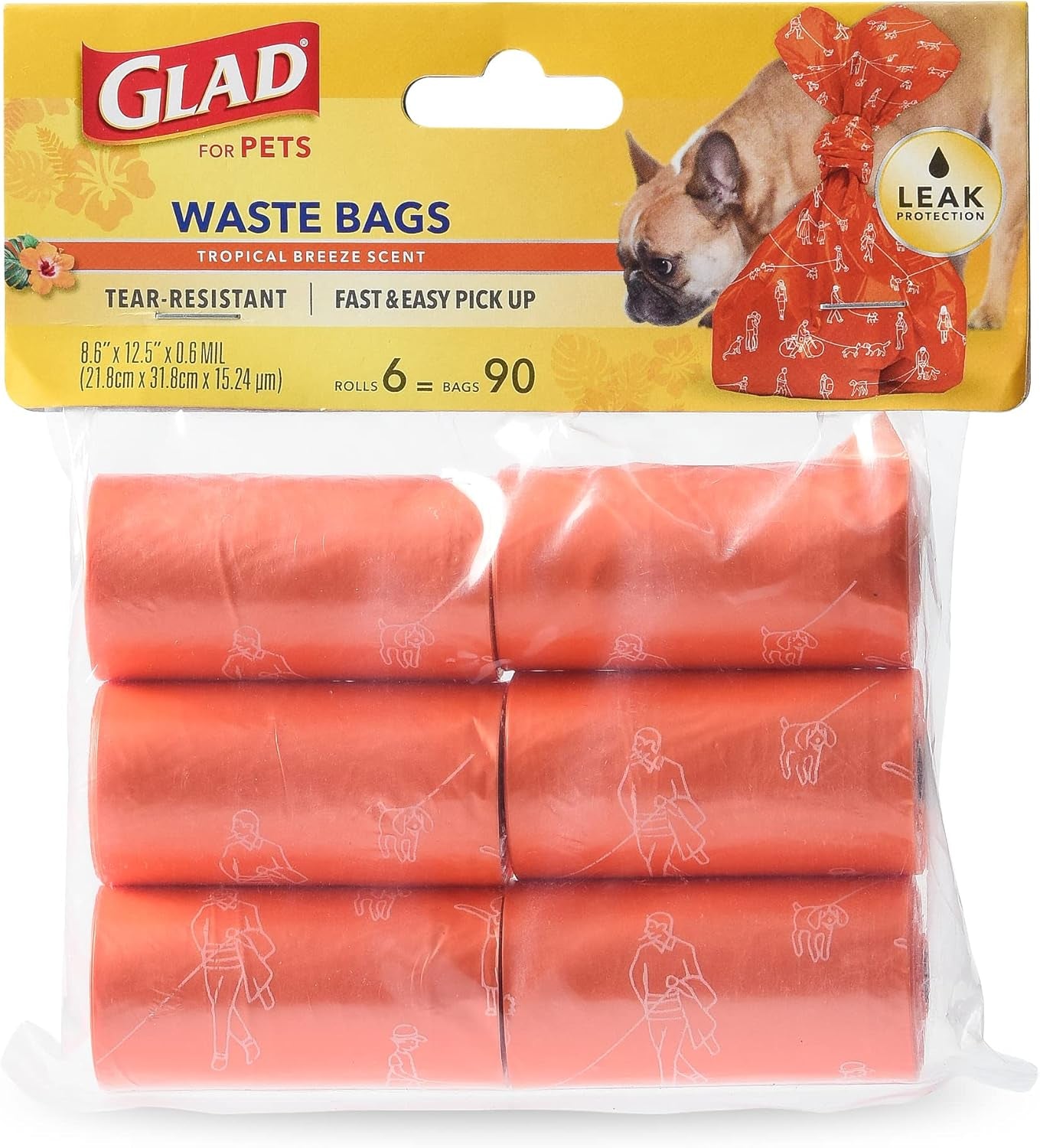 glad-for-pets-scented-dog-poop-bags-tropical-breeze-scent-90-count-leak-resistant-heavy-duty-tear-resistant-bags-with-fun-print-design-fits-standard-dispensers-6-rolls
