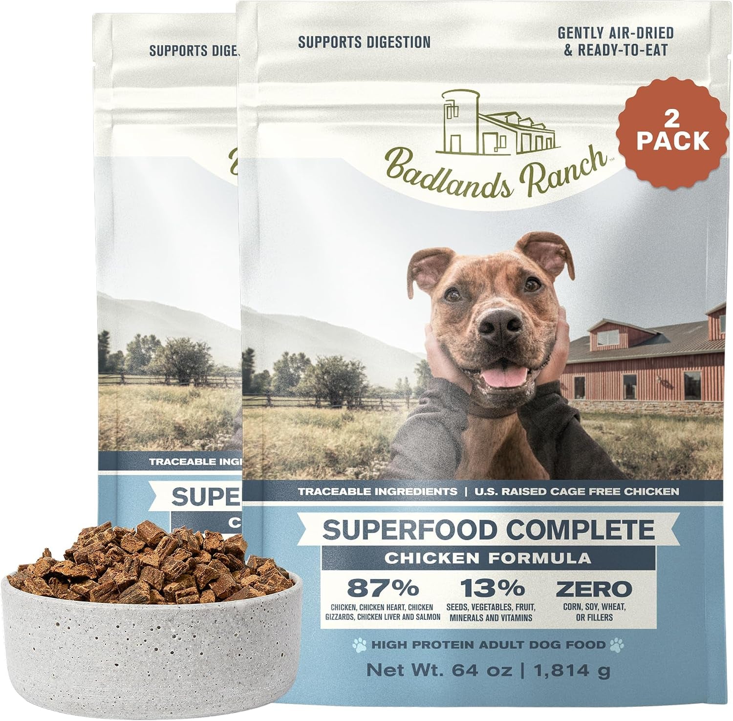 badlands-ranch-by-katherine-heigl-superfood-complete-air-dried-beef-dog-food-high-protein-with-superfoods-for-daily-wellness-consistent-nutrition-24-oz