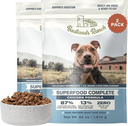 BADLANDS RANCH by Katherine Heigl – Superfood Complete Air-Dried Beef Dog Food – High Protein with Superfoods for Daily Wellness & Consistent Nutrition – 24 Oz10