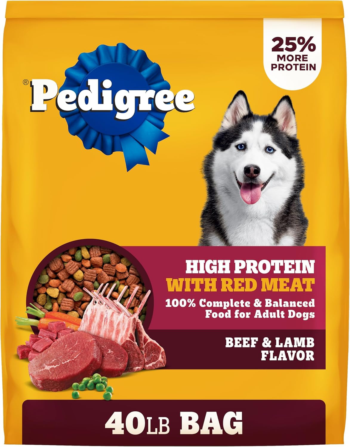 pedigree-high-protein-adult-dry-dog-food-beef-and-lamb-18-lb-real-red-meat-25-more-protein-36-vitamins-minerals-prebiotic-fiber-omega-6-zinc-100-complete-balanced