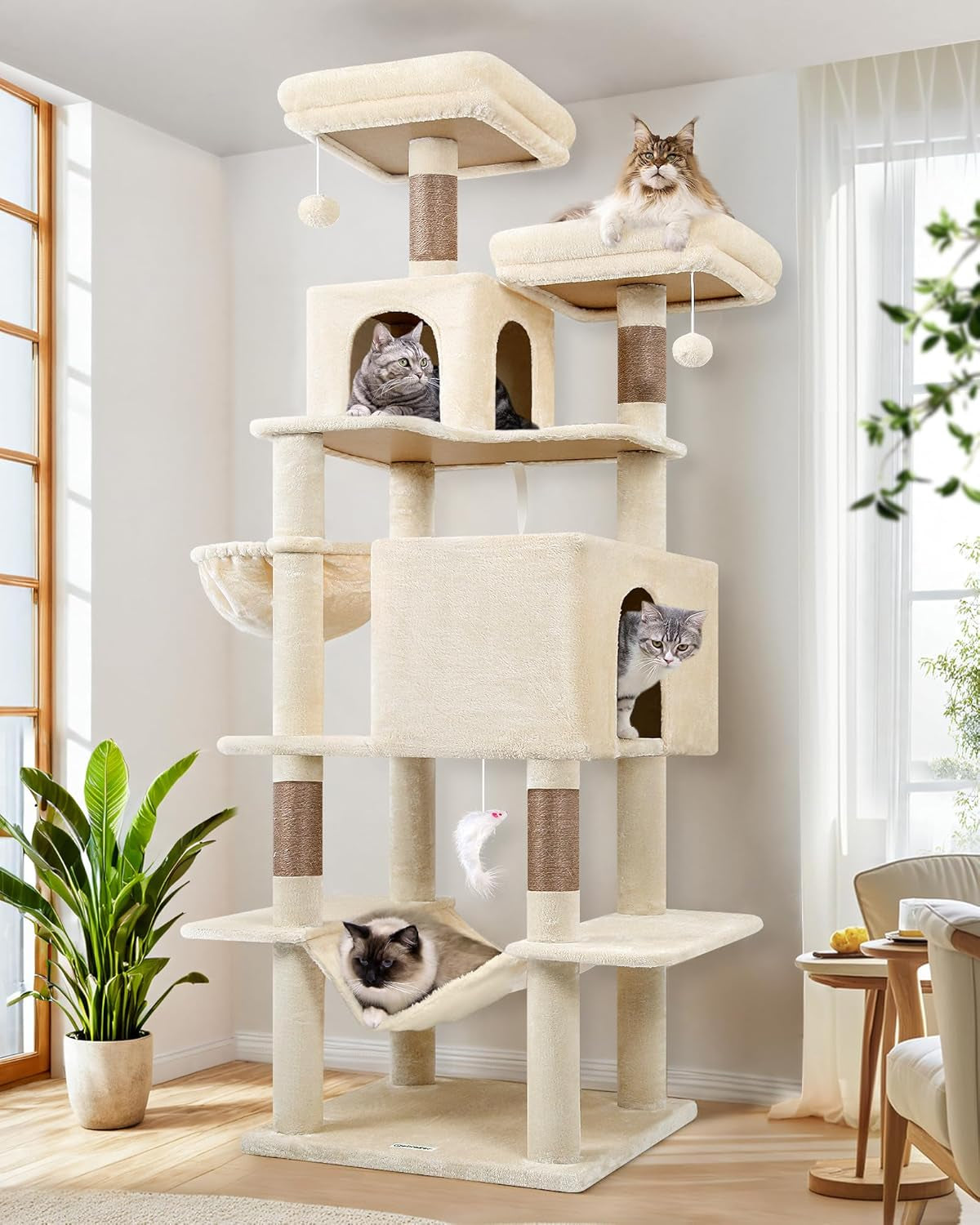globlazer-cactus-cat-tree-tower-76-inch-extra-tall-multi-level-cat-furniture-with-cozy-condos-interactive-toys-and-perches-for-large-cats-perfect-for-climbing-scratching-and-play-f76-green