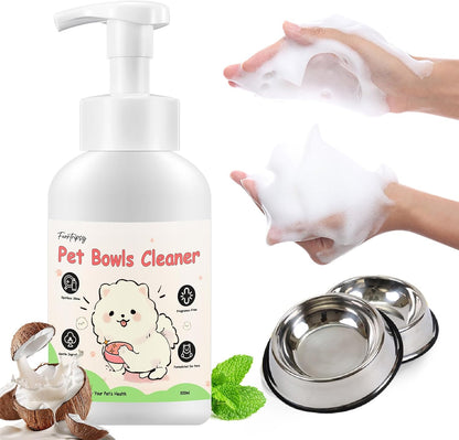 Pet Bowl Cleaner Mousse-Pet Safe Ingredients,Essential Techniques for Water and Food Bowl Hygiene-Dog Cat Wash Mousse Fragrance-Free1