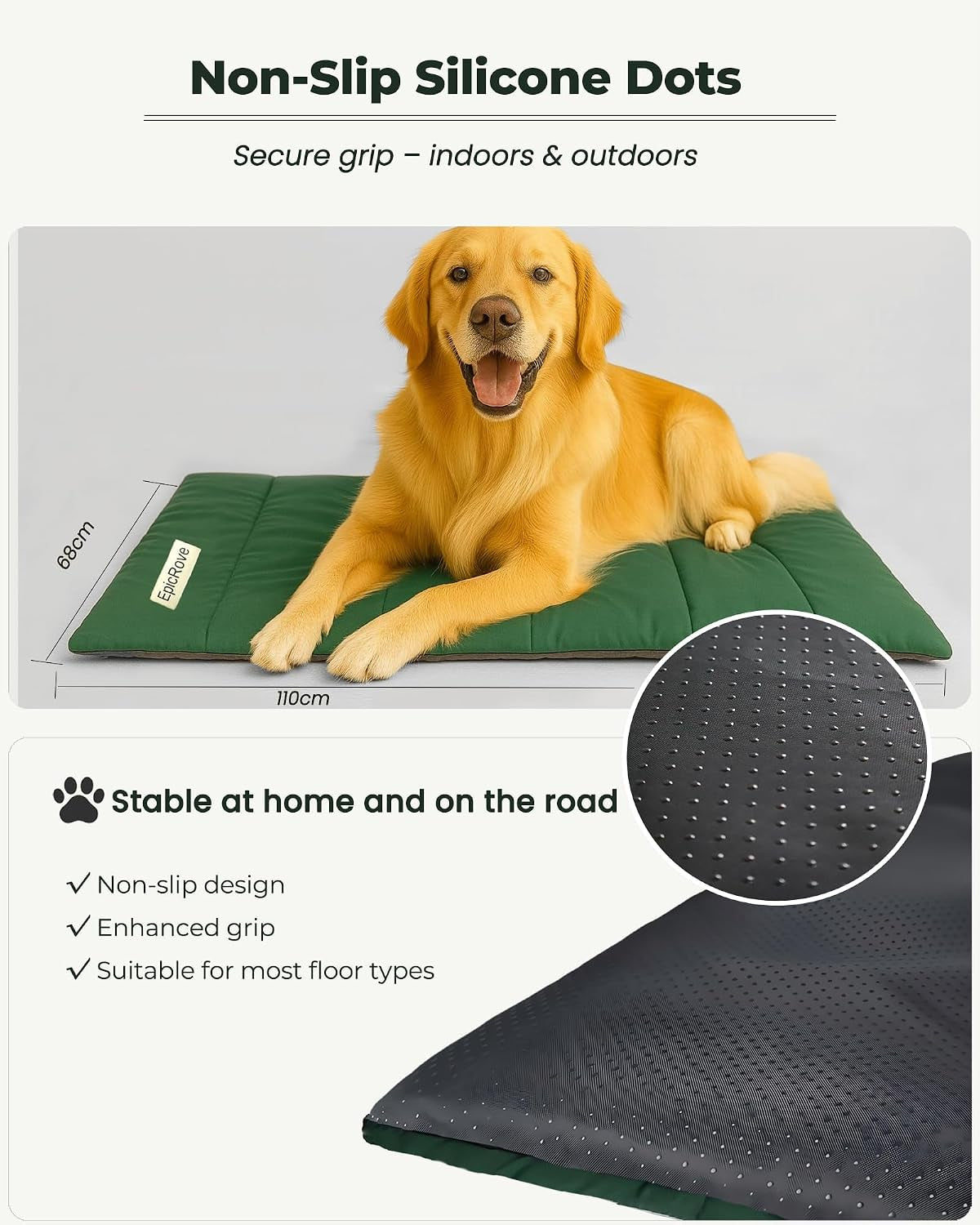 rovepad-trail-dog-bed-mat-43x27-waterproof-non-slip-outdoor-travel-mat-for-camping-car-silent-peachskin-roll-up-pad-for-medium-large-dogs-machine-washable