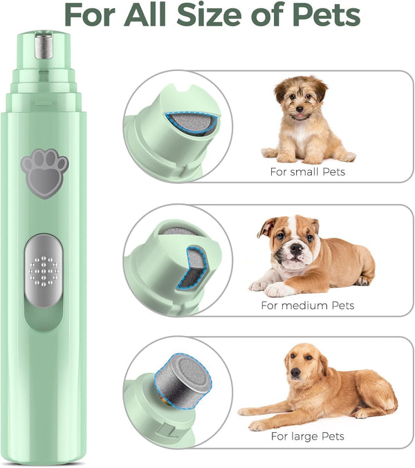 VIWIK Dog Nail Grinder, 2-Speed Rechargeable Dog Nail Trimmers for Large Medium & Small Dogs, Upgrade Professional Electric Pet Paws Grooming, Quiet Puppy Grooming Tool, for Dogs Cats2