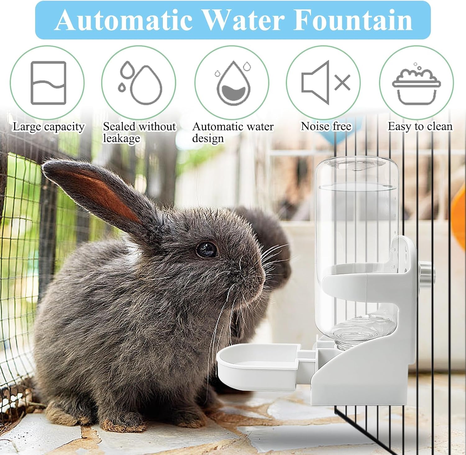 kathson-rabbit-water-dispenser-for-cage-17-oz-hanging-guinea-pig-water-bottle-no-drip-gravity-automatic-bunny-water-bottle-no-leak-small-animal-water-bottle-for-chinchilla-ferret-hamster-white