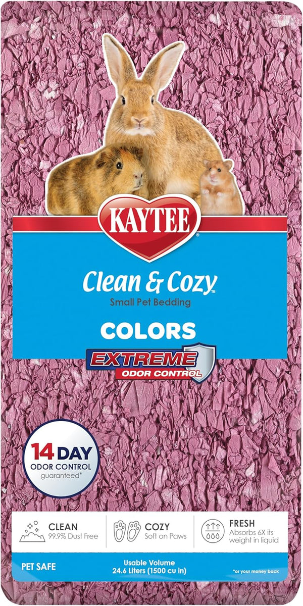 Kaytee Clean & Cozy Colors, Small Animal Bedding with Extreme Odor Control, Kaleidoscope, 24.6 Liters13