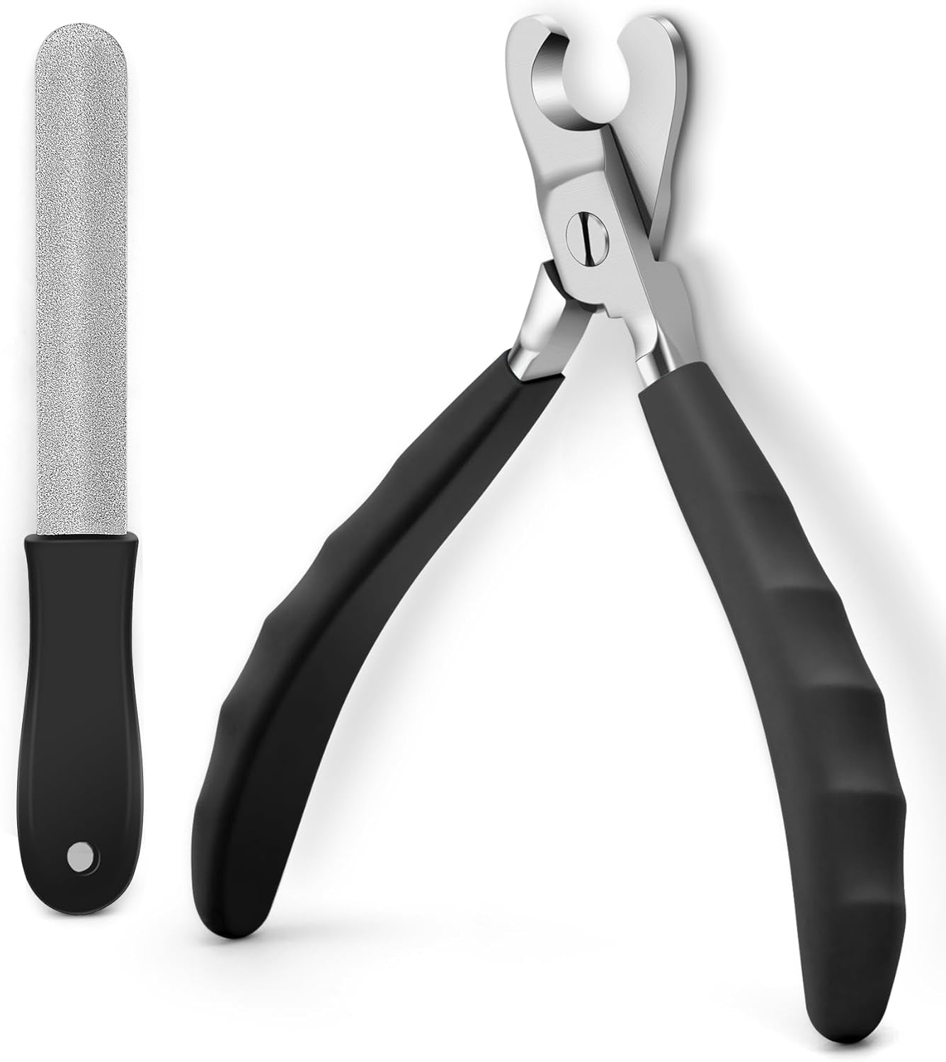 heavy-duty-dog-nail-clippers-for-large-dogs-thick-nails-silver-upgrade-wide-open-nail-trimmer-cut-like-butter-professional-full-metal-razor-sharp-for-all-dogs-with-thick-toenails