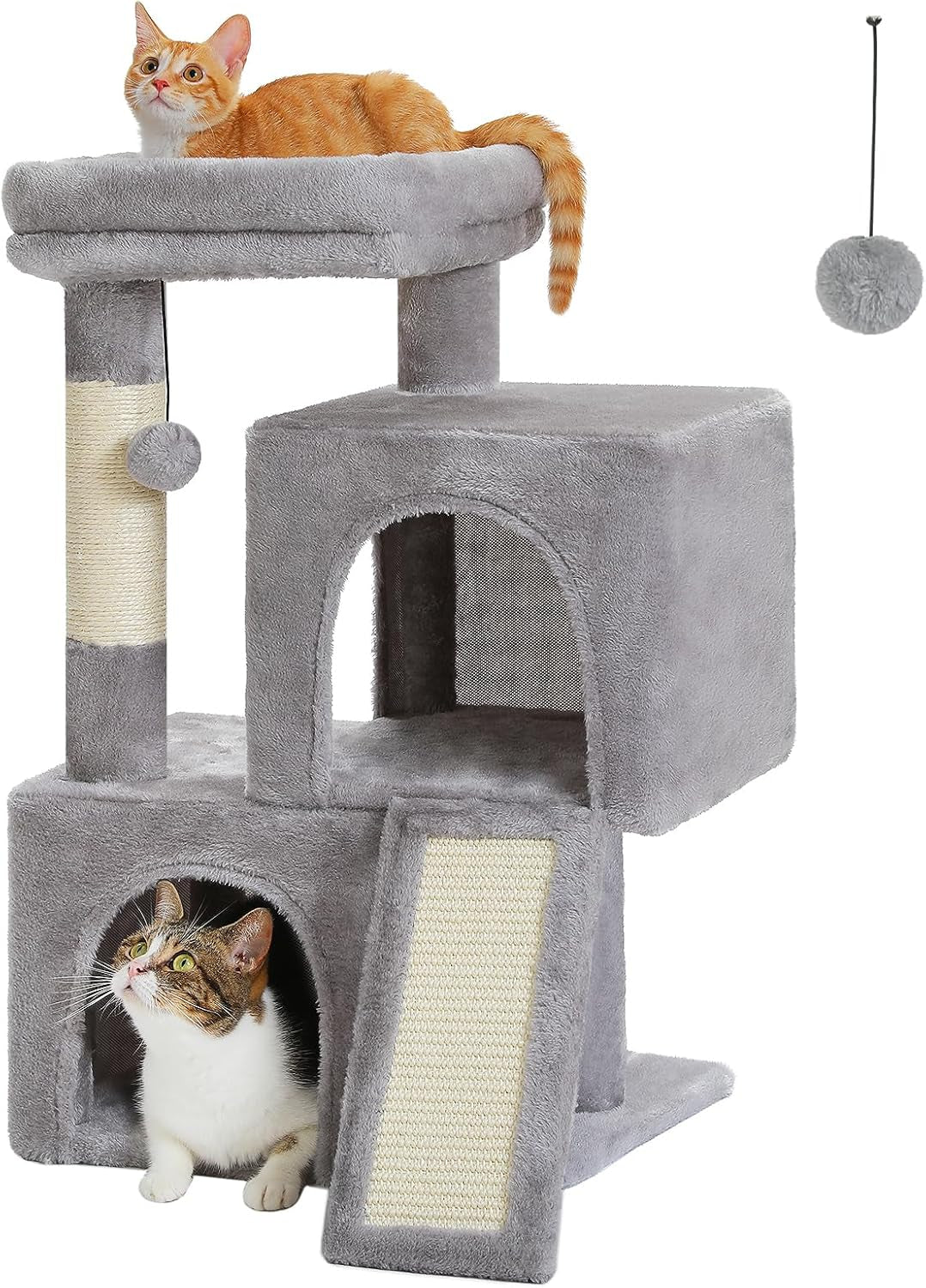 pawz-road-30-cat-tower-small-cat-tree-with-2-condos-for-indoor-cats-cat-trees-for-small-cats-cat-houses-with-scratching-ramp-and-posts-dual-condos-top-perch-for-multi-cat