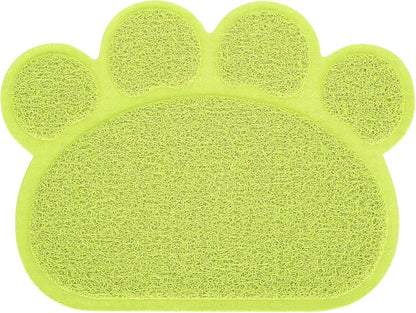 Cat Litter Tray, PVC Dog Mat Antislip Shape Pet Puppy Non Slip Box Liners Feeding Bowl Placemat Supplies for Cats and Dogs (Claw Shape)6