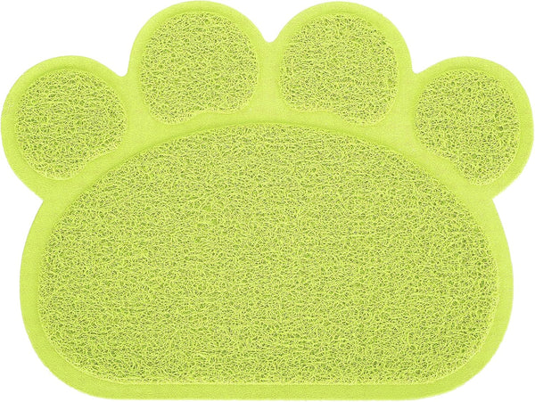 Cat Litter Tray, PVC Dog Mat Antislip Shape Pet Puppy Non Slip Box Liners Feeding Bowl Placemat Supplies for Cats and Dogs (Claw Shape)6