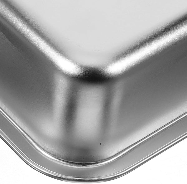 Stainless Steel Cat Litter Tray Open Metal Pan Kitten Toilet with Stable Bottom for Easy Pet Housebreaking6