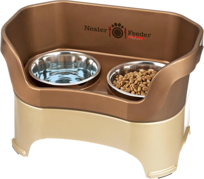 Neater Pet Brands Neater Feeder Deluxe Mess Proof Dog Bowls Elevated for Large Dogs over 40 Lbs, Made in USA, No Spill Raised Dog Food Bowl Stand Feeding Station, Food and Water Bowl Set, Black10