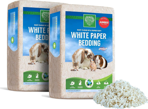 Small Pet Select Unbleached White Paper Bedding, 178L | Soft Absorbent Natural Bedding, Odor Control, Made in USA, for Guinea Pigs, Rabbits, Hamsters & Small Pets9