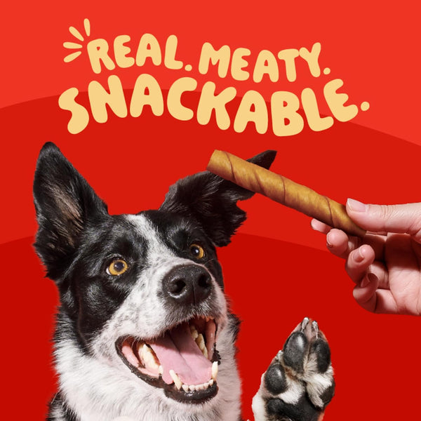 Oinkies Porkalicious Smoked Pig Skin Twists Dog Treats, 40 Count5