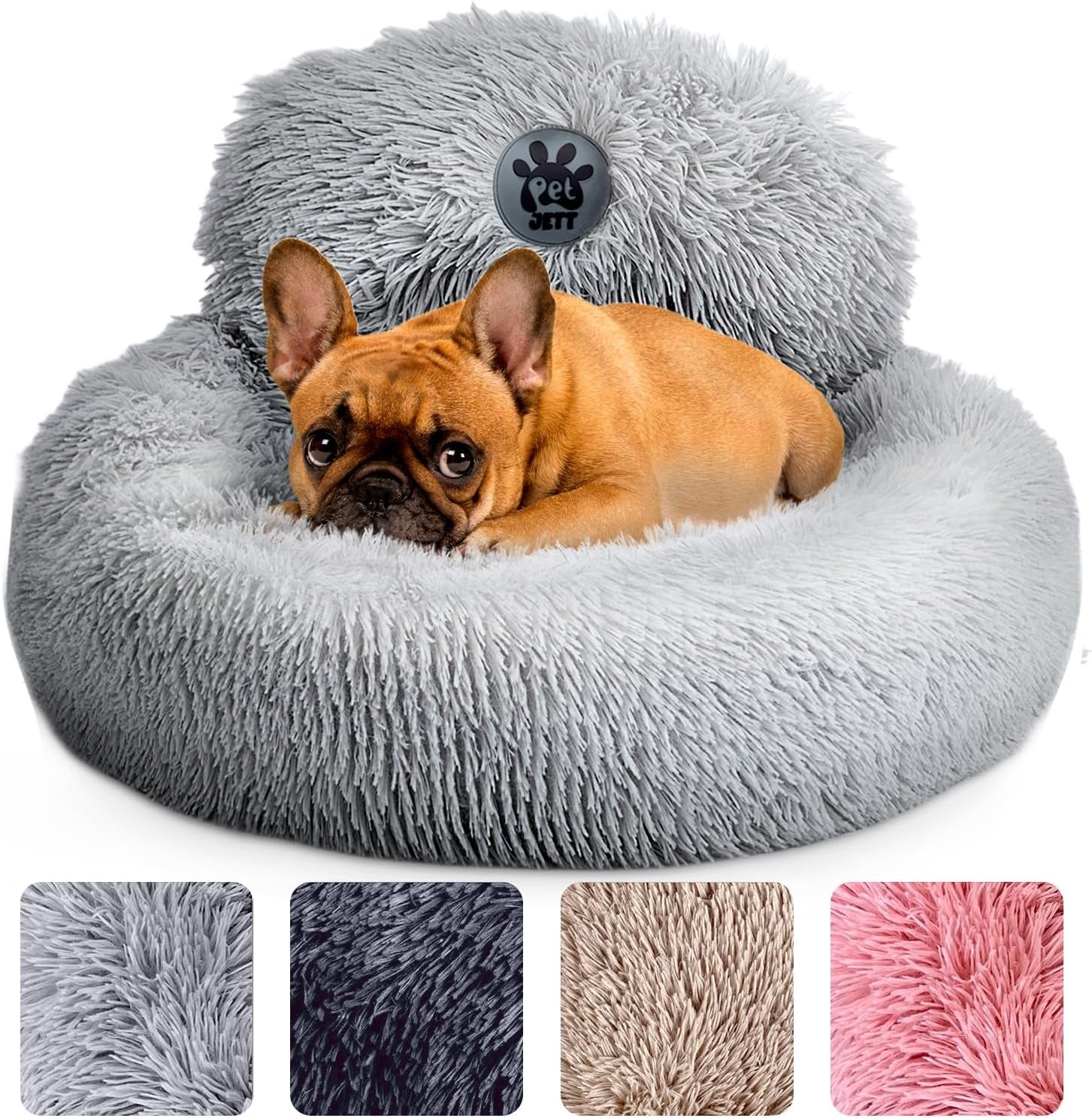 petjett-calming-dog-bed-medium-size-dog-30-donut-bed-washable-dog-bed-anti-slip-super-soft-fluffy-plush-round-dog-bed-anti-anxiety-premium-comfort-pet-bed-fits-dogs-upto-45-lbs-dark-grey