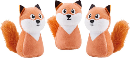 Outward Hound Squeakin’ Squirrels – 3‑Pack Plush Squeaky Dog Toys for Puppies, Small Dogs & Hide-A-Squirrel Replacements9