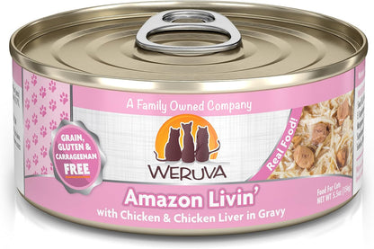 Weruva Classic Cat Food, Paw Lickin’ Chicken with Chicken Breast in Gravy, 3Oz Can (Pack of 24)26