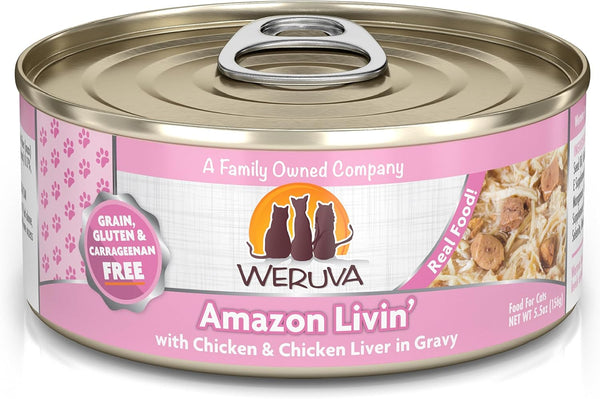 Weruva Classic Cat Food, Paw Lickin’ Chicken with Chicken Breast in Gravy, 3Oz Can (Pack of 24)26