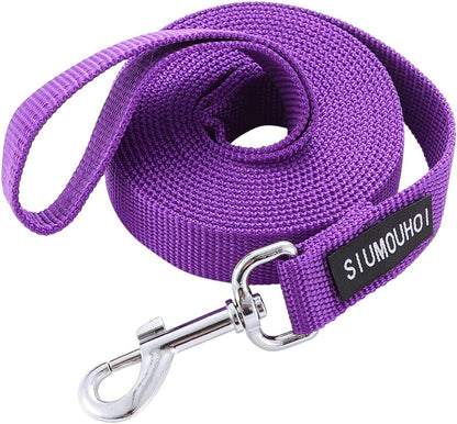 Strong Durable Nylon 10Ft Long Dog Training Leash, Traction Rope, 1 Inch Wide, for Small and Medium Dog (Black, 10 Feet)18