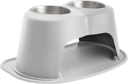 Weathertech Double High Pet Feeding System - Elevated Dog/Cat Bowls - 8 Inch High Dark Grey (DHC3208DGDG)15
