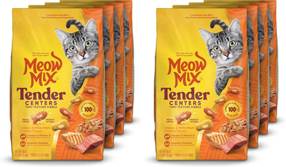 Meow Mix Tender Centers, Salmon & White Meat Chicken Flavors, Dry Cat Food, 20 Lb. Bag | Dry Cat Food with Two Texture Kibble, Meaty Center Surrounded by a Crunchy Outer Layer, Complete and Balanced Nutrition15