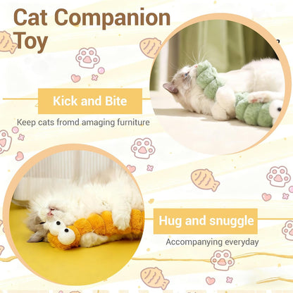 Cat Toys Pillows 3 Pack, 13” Cat Kicker Toys with Catnip Inside, Durable Interactive Cat Toys for Indoor Cats, Soft Kick Sticks for Exercise & Play6