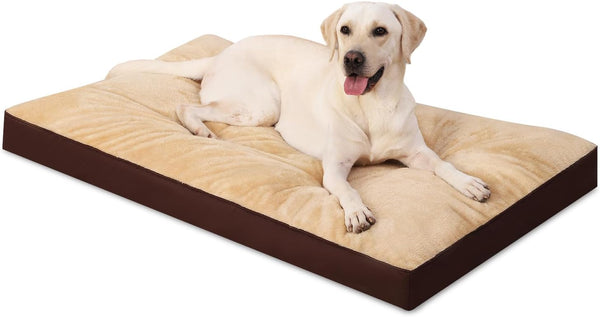 Dog Crate Bed Waterproof Deluxe Plush Dog Beds with Removable Washable Cover Anti-Slip Bottom Pet Sleeping Mattress for Large, Medium, Jumbo, Small Dogs, 41 X 27 Inch, Gray10